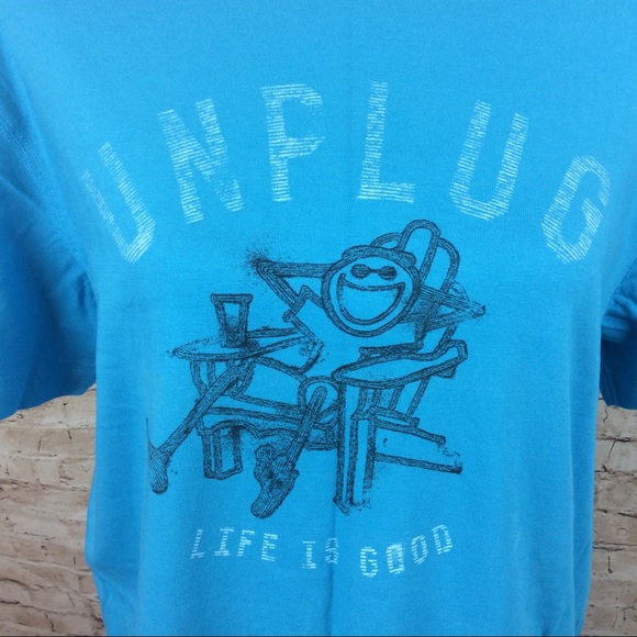 Life Is Good Unplugged T-shirt M - Picture 2 of 7